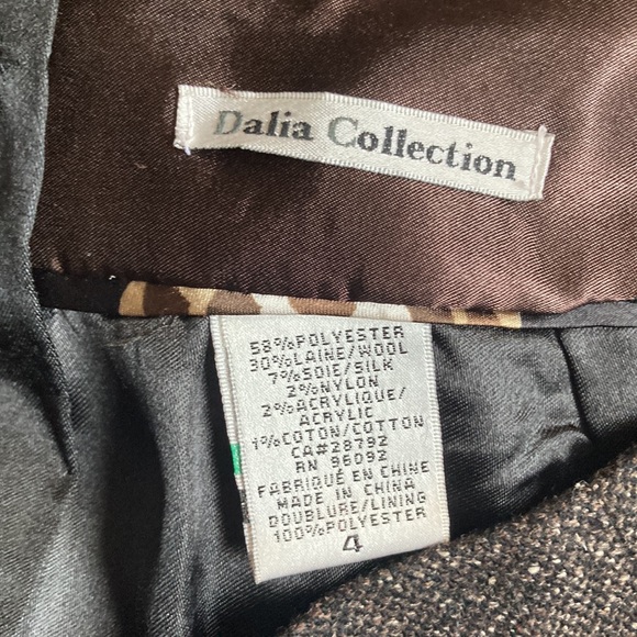 Brown Toned Knitted Pencil Skirt with Pleather detailing - Picture 6 of 6